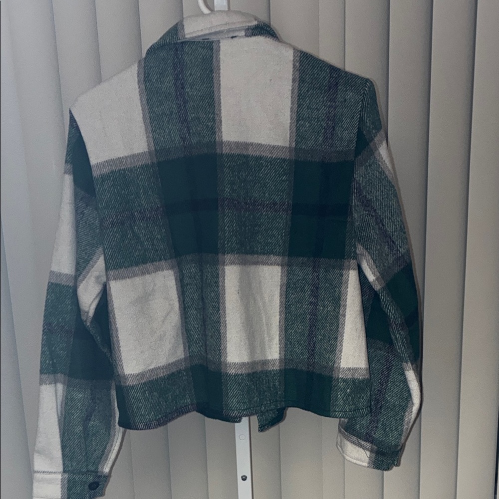 Zeagoo Black and White Plaid Utility Jacket - Picture 6 of 6